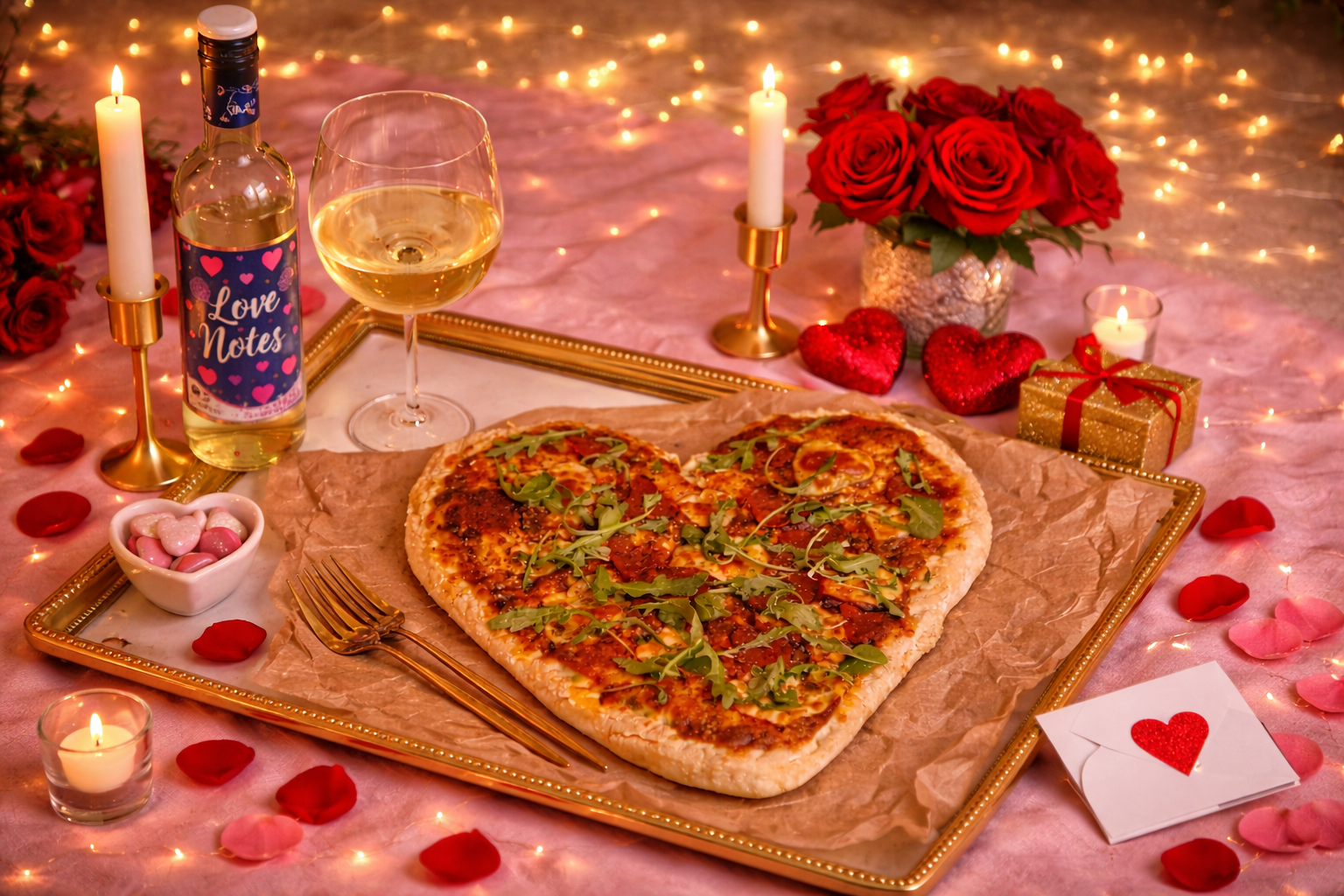 Heart-Shaped Pan Pizza (Valentine’s Edition)