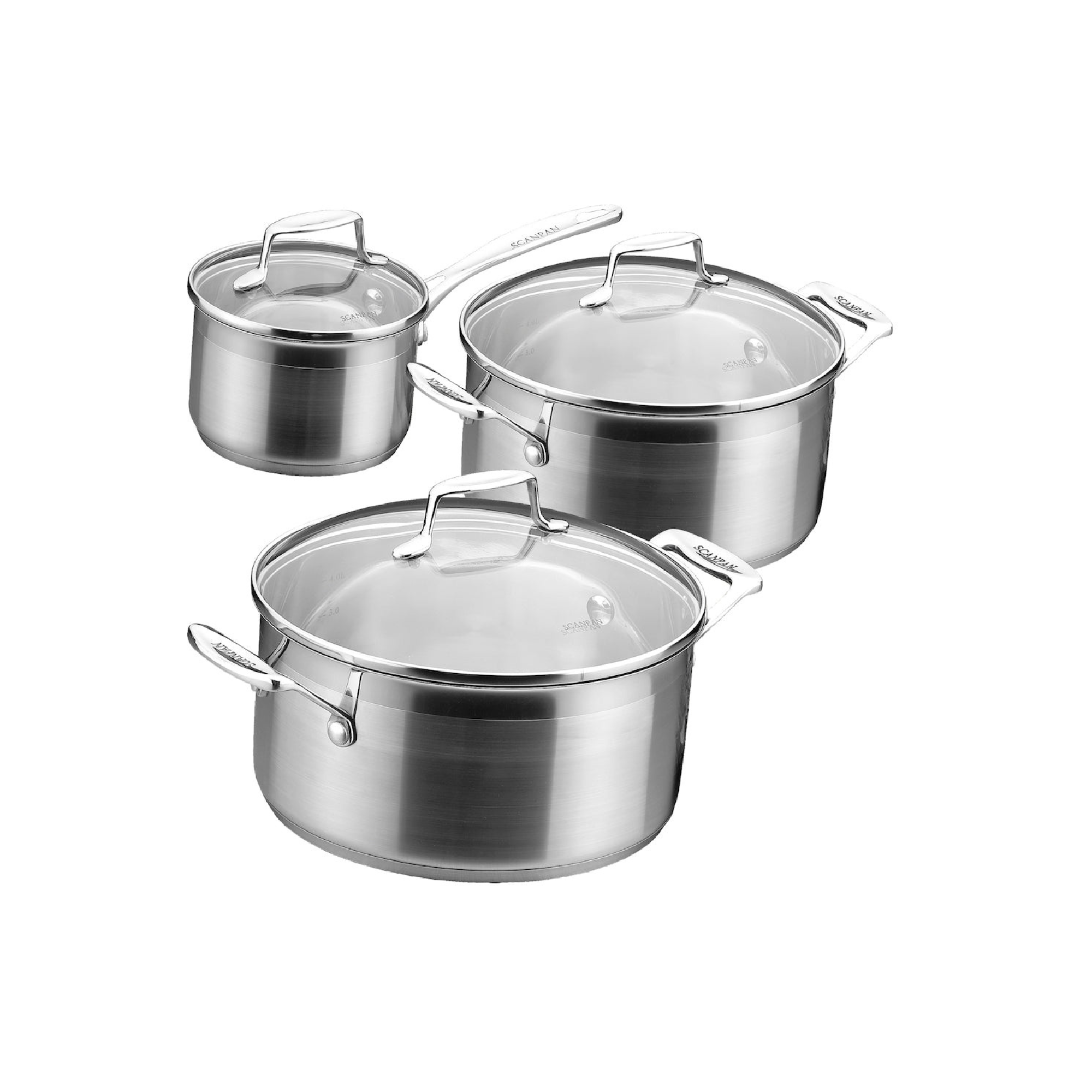 Impact 3pc Cookware Set with Lids