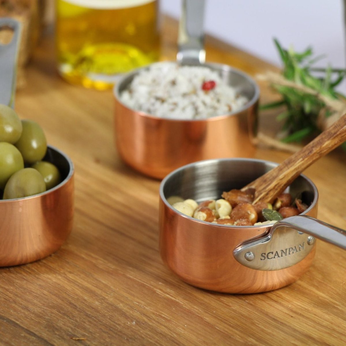 SCANPAN UK SCANPAN Maitre D Copper Mini Saucepan Set