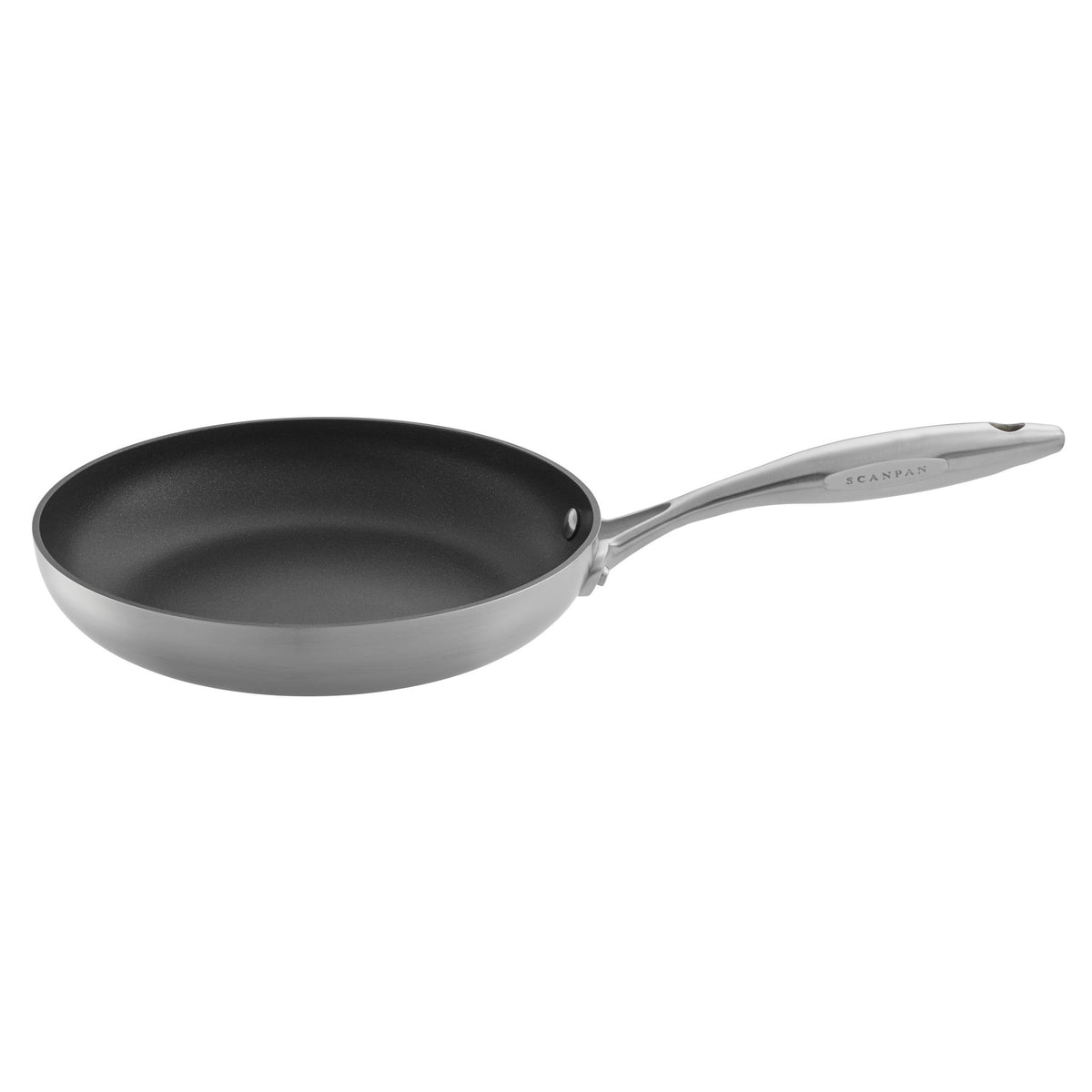 Scanpan CTX non-stick frying pan from the side view
